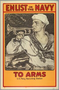 Affiche, Engagez-vous dans la marine, 1917